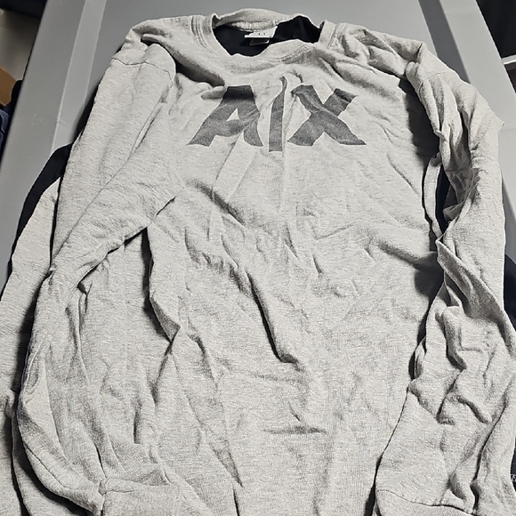 Armani Exchange Other - Vintage ARMANI exchange Men's Gray/black Long Sleeve Shirt Size Xl Preowned